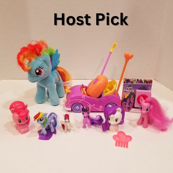Hasbro Other - My Little Pony Lot Rainbow Dash Ty Plush, R/C car, & figurines, VGUC ⭐Host Pick⭐